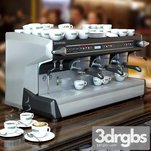 Professional Coffee Machines Rancilio 3 Groups 3dsmax Download