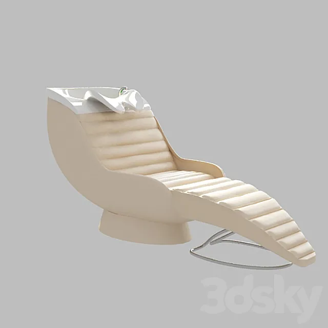 “profi” armchair-wash heads. furniture for hairdressing salon 3DSMax File