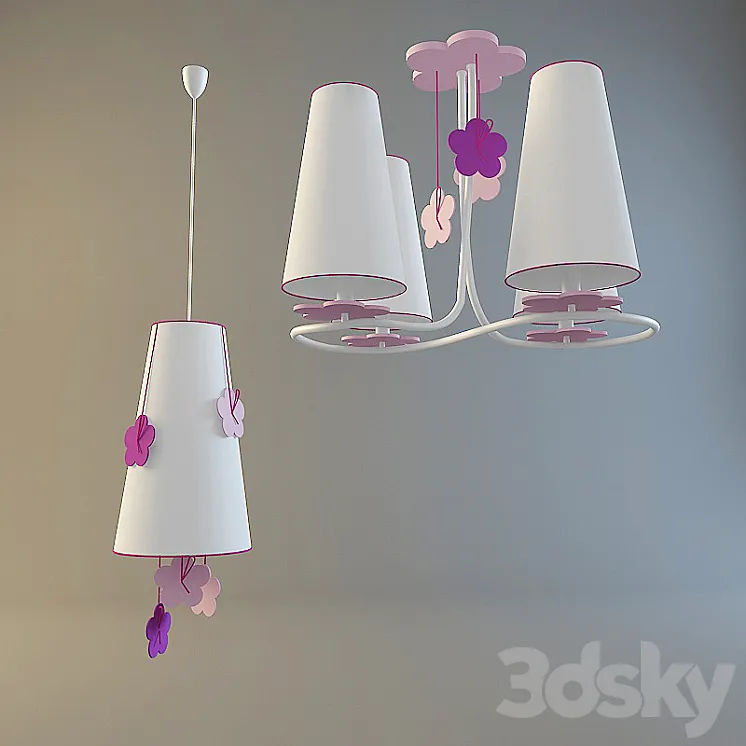 PROFI chandeliers and POLAND POLAND 66906 66907 3DS Max