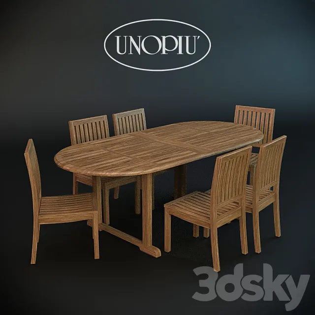 “PROFI” Garden chair and table Lydia&Tamil 3DSMax File