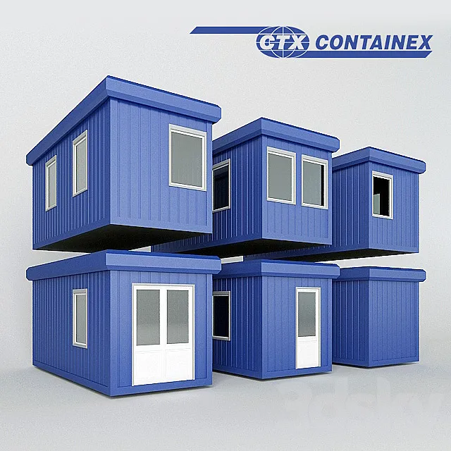 PROFI Office-containex containers 3DS Max Model