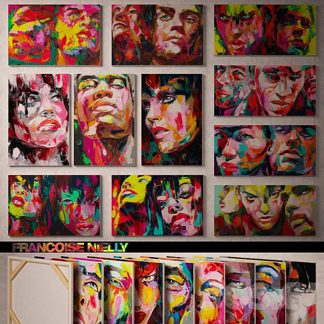 “PROFI” Pictures of the artist Francoise Nielly. Part 2 3DS Max Model