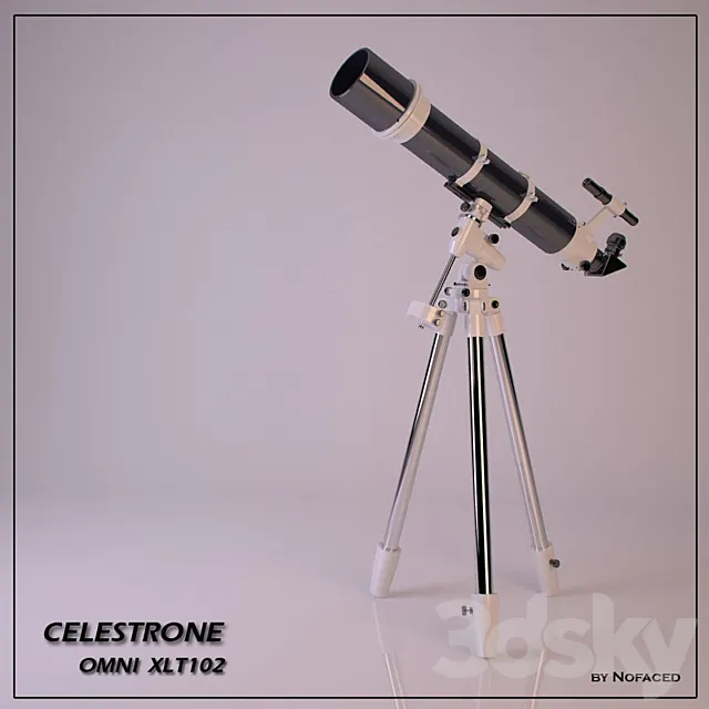 PROFi telescope. celestron omni xlt102 3DSMax File