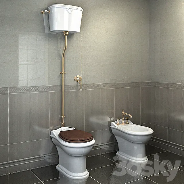 “PROFI” Toilet Bidet LINEATRE Hermitage 3DSMax File