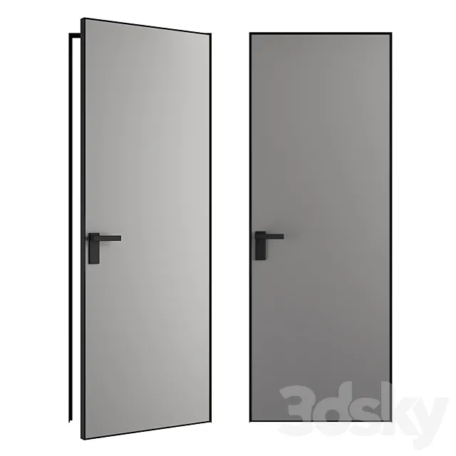 PROFILDOORS Interior doors for painting INVISIBLE 3DS Max Model