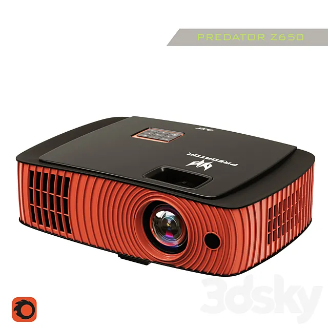 Projector Acer Predator Z650 3ds Max