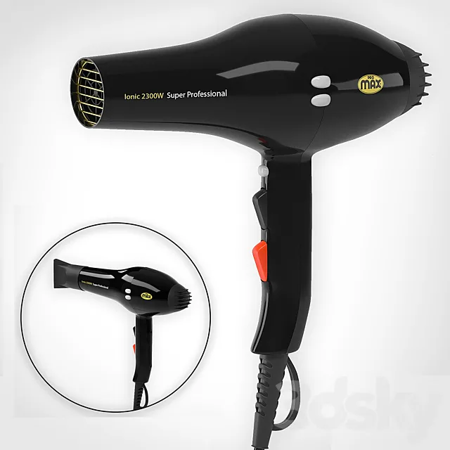 Promax Hair Dryer 3DS Max Model