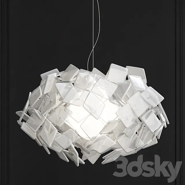 Pronta consegna – Clizia Slamp Lampada a Sospensione 3DS Max Model