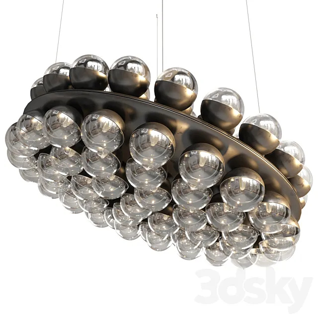 Prop Light round double Chandelier Moooi 3ds Max