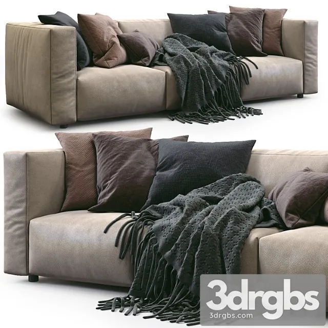 Prostoria leather sofa match_1 2 3dsmax Download