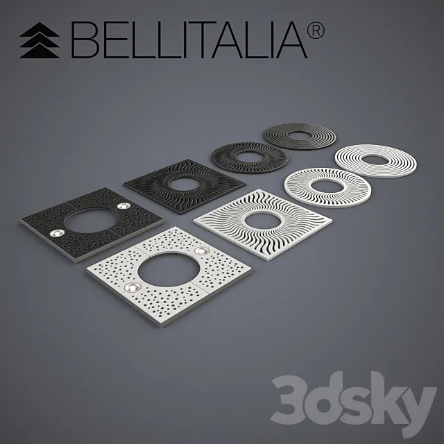 Protective grilles for Bellitalia trees. 3DSMax File