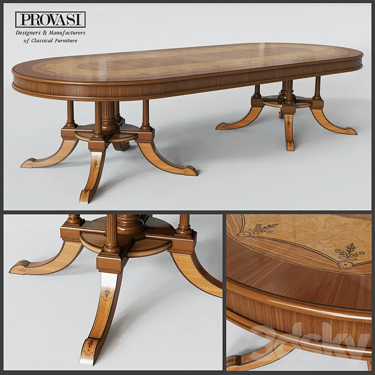 PROVASI 1213 Oval Table 3DS Max