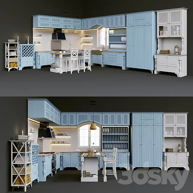 Provencal cuisine 3ds Max