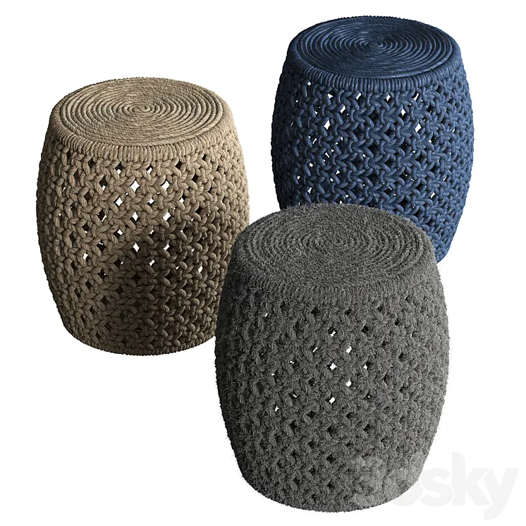 Puffs Angela Stool from Madegoods 3DS Max