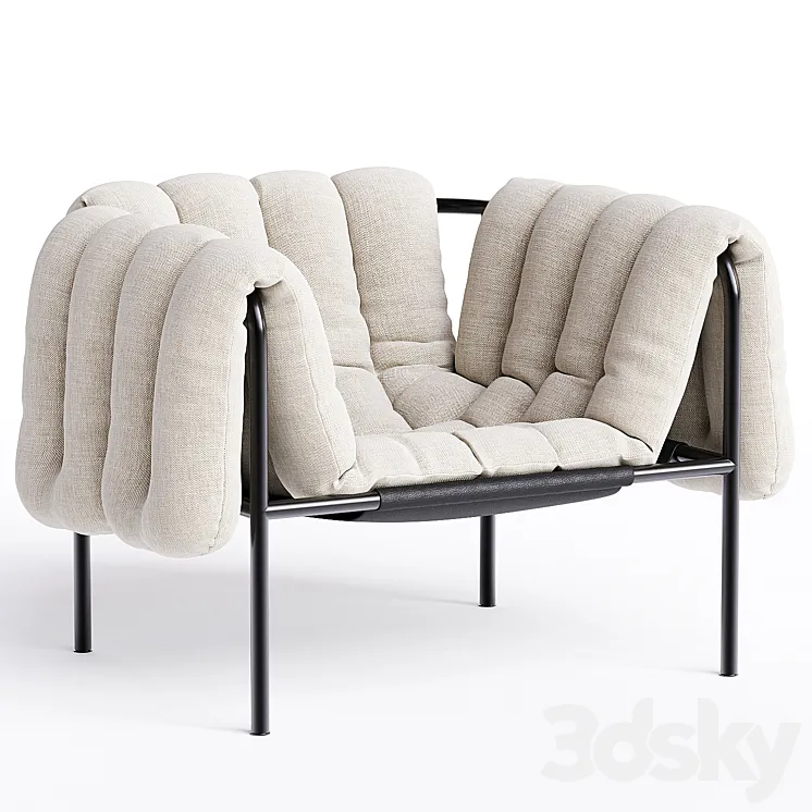 Puffy lounge chair 3DS Max