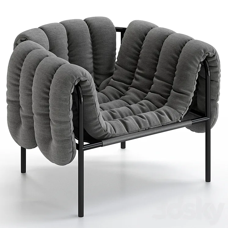 Puffy Lounge Chair 3DS Max