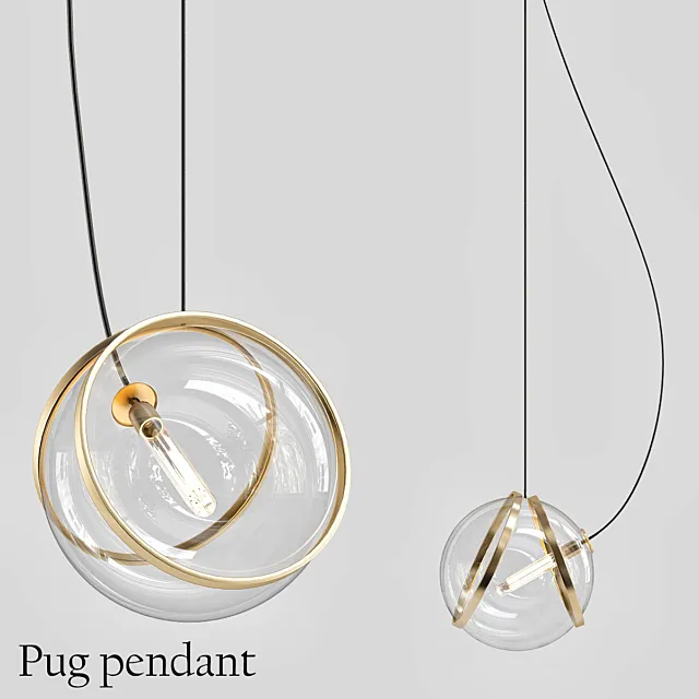 Pug pendant 3DSMax File