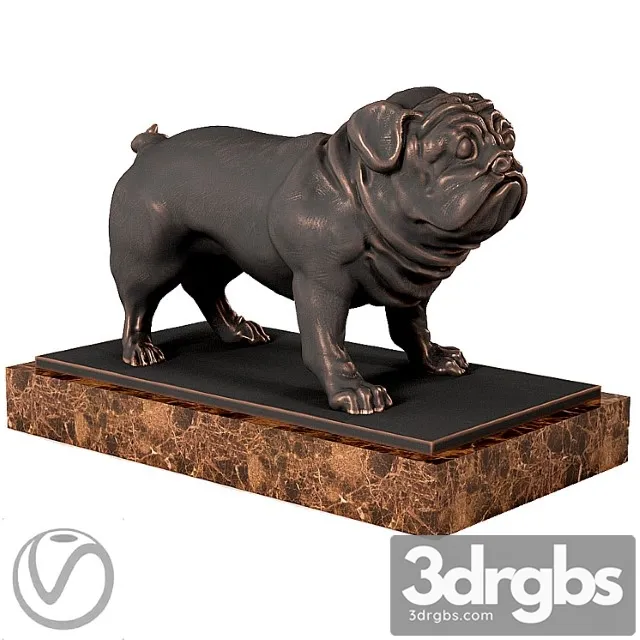 Pug sculpture 3dsmax Download