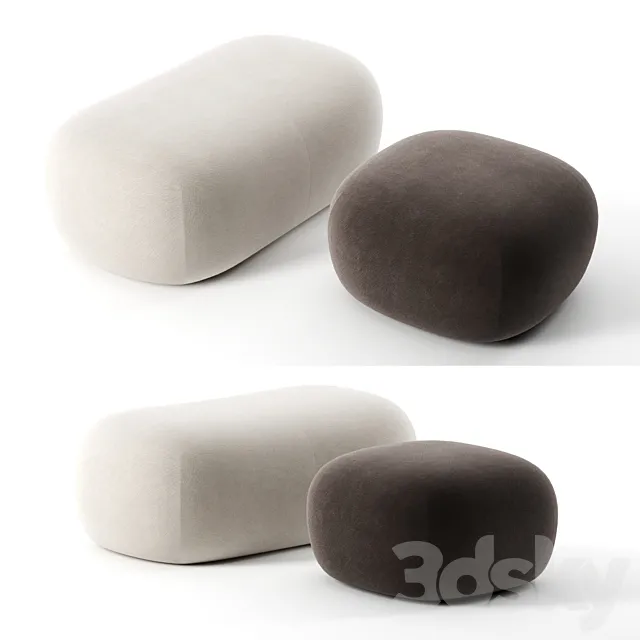 Pukka pouf by Ligne Roset 3DS Max Model