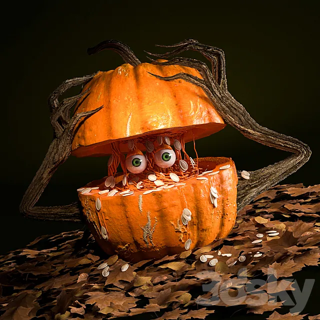 Pumpkin Monster 3ds Max