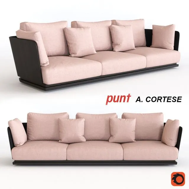 PUNT A. CORTESE Sofa 3dsMax Model