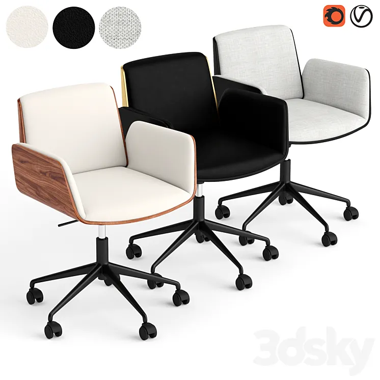 Punt Hug office chair 3DS Max