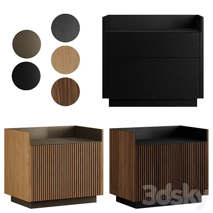 Punt Mobles STOCKHOLM BEDSIDE TABLE 3DS Max