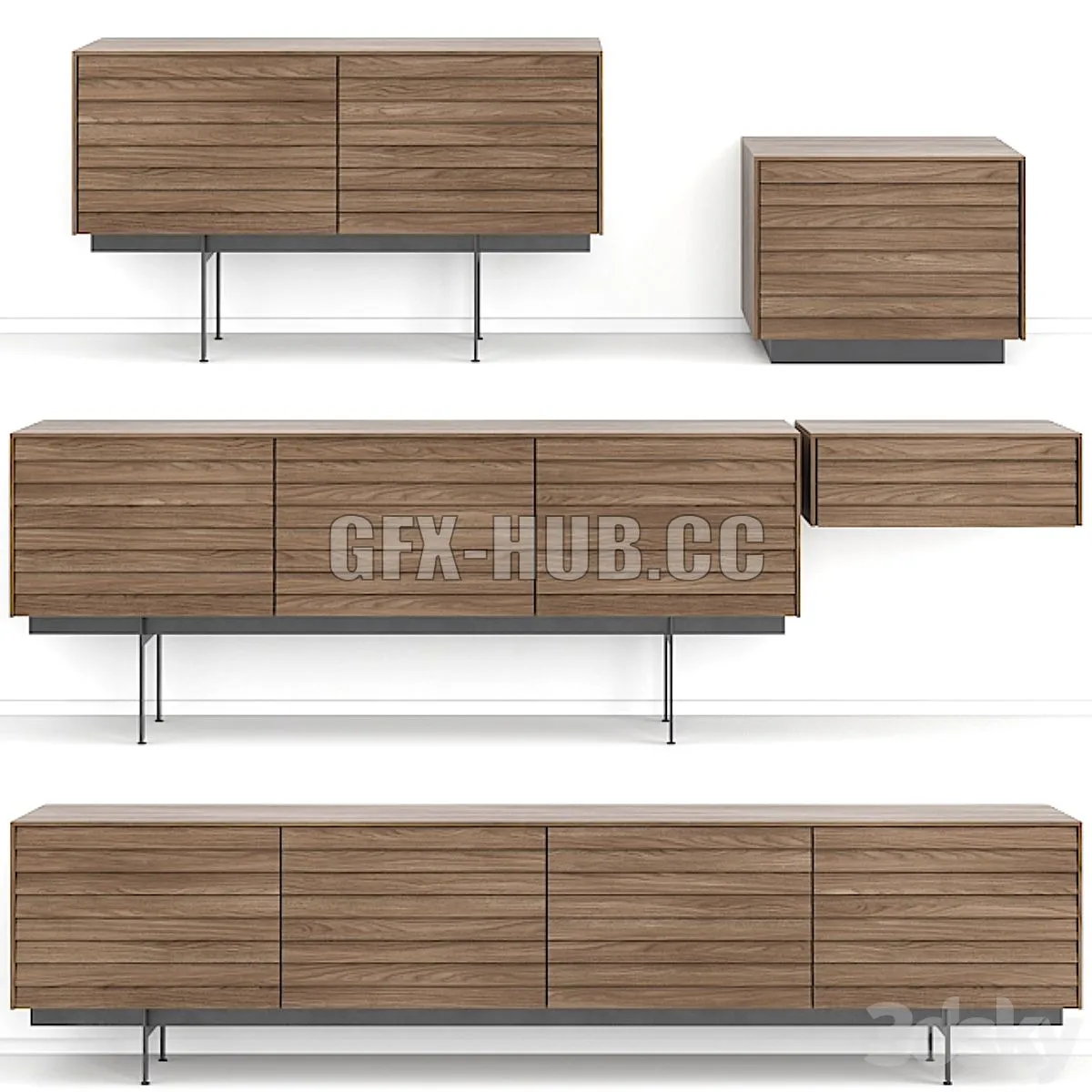 Punt mobles – Sussex (sideboards stands) 3dsMax Model