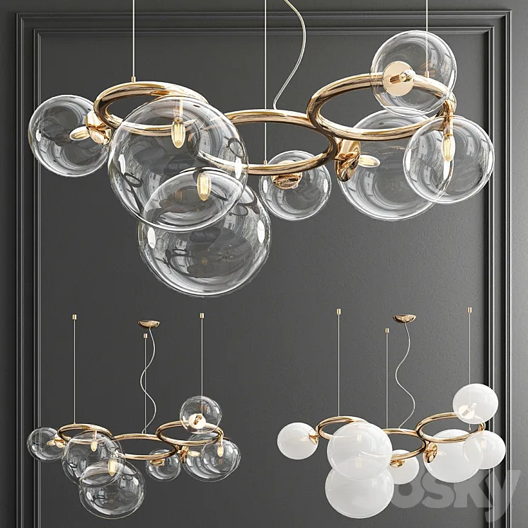 Puppet Ring Chandelier by Vistosi 3DS Max