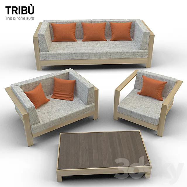 Pure Sofa Armchair tribu 3DSMax File