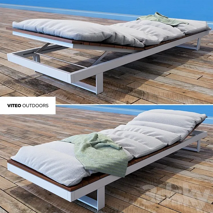 Pure Viteo Outdoor Chaise 3DS Max