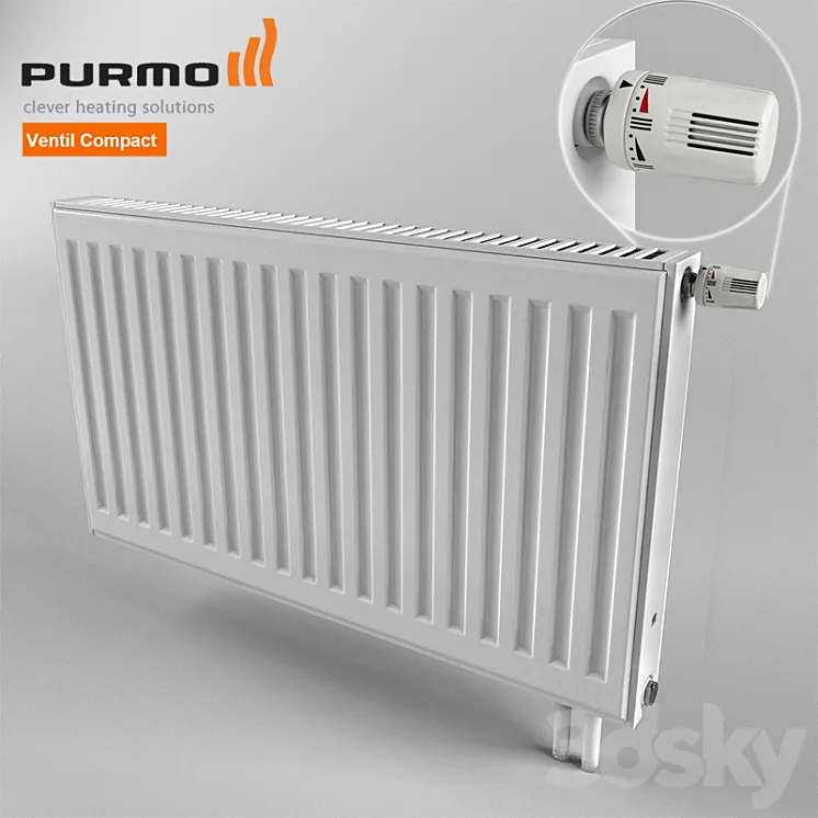 Purmo Ventil Compact radiator 3DS Max