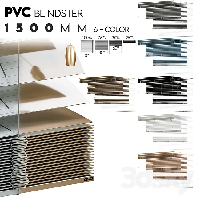 PVC Blind 1500mm no.2 3ds Max