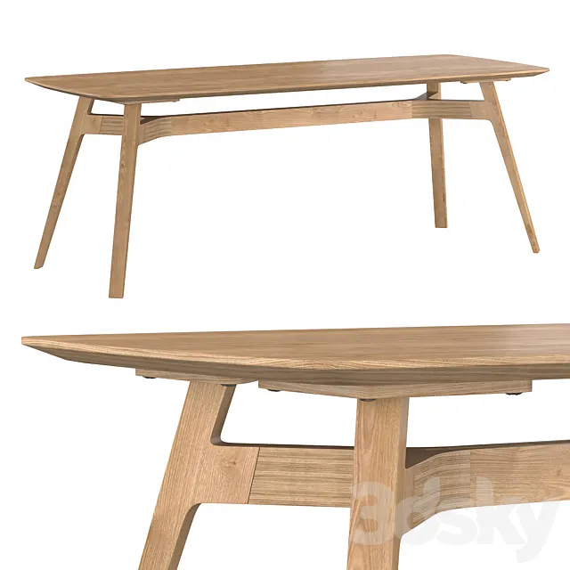 Q Table 200 3DS Max Model