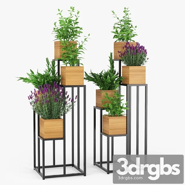 Quadrant plant stand