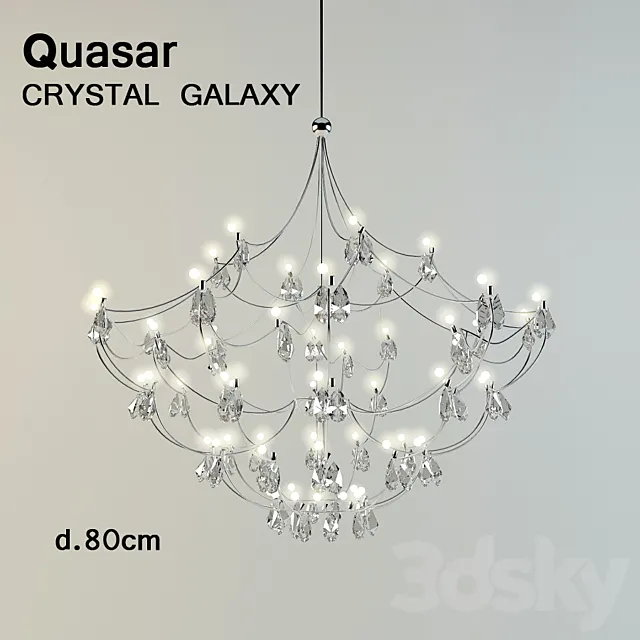 quasar CRYSTAL GALAXY 3DSMax File