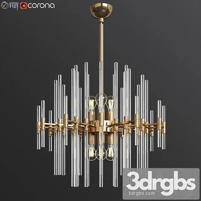 Quebec 6-light chandelier 3dsmax Download