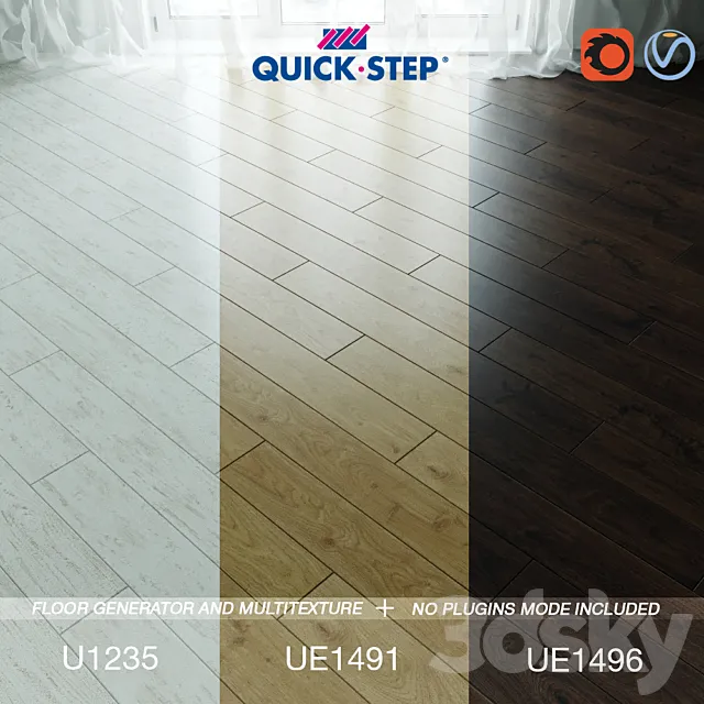 Quick-step Flooring Vol.3 3DSMax File