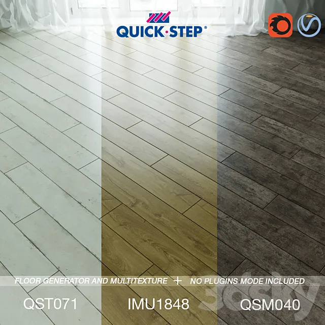 Quick-step Flooring Vol.34 3DSMax File