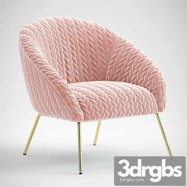 Quilted hillside accent chair 3dsmax Download