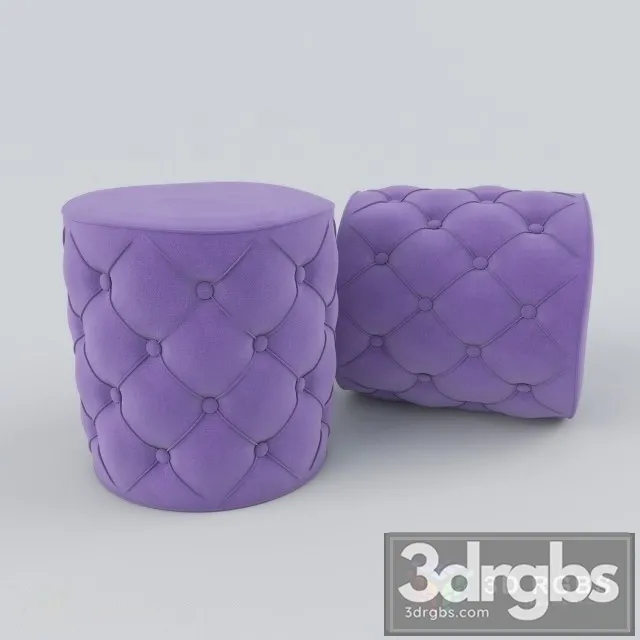 Quilted Pouffe 3dsmax Download