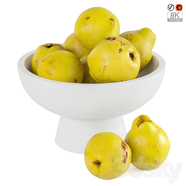 Quinces in a vase 3DS Max Model