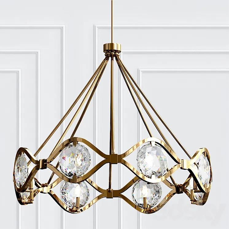 Quincy Chandelier By Crystorama 3DS Max