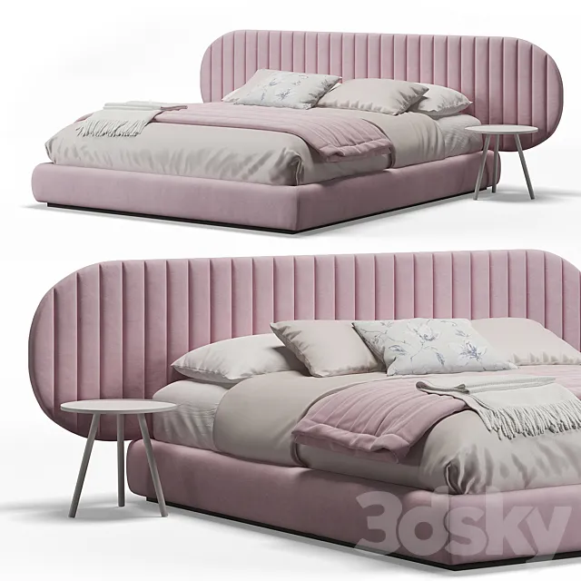 Quinn headboard bed 3DSMax File