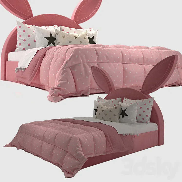 rabbit bed 3DS Max