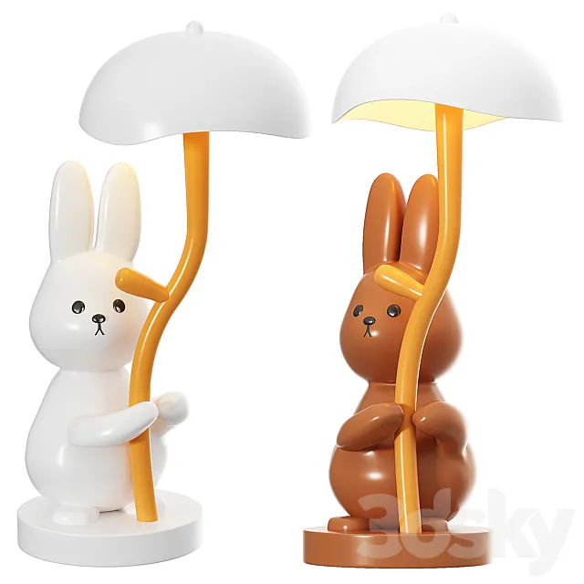 Rabbit Night Light 3ds Max