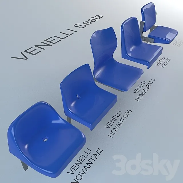 racing seats VENELLI 3DS Max Model