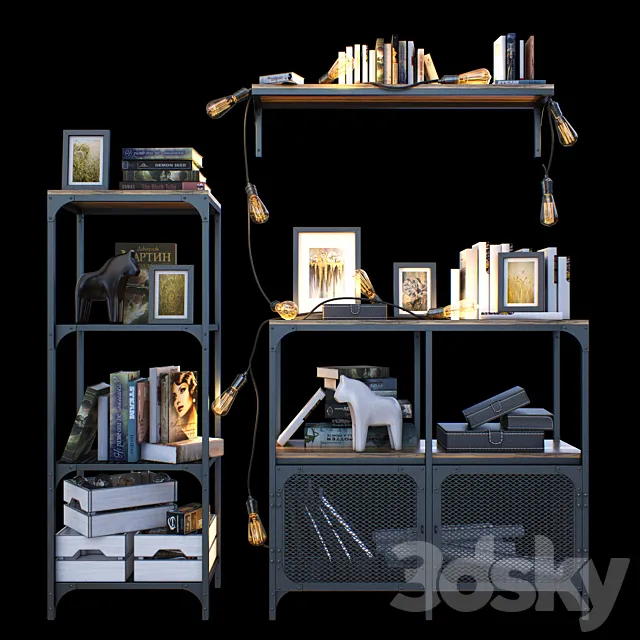 Rack FELLBO Ikea 3DS Max Model