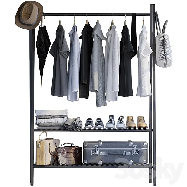 Rack for clothes 3DS Max Model