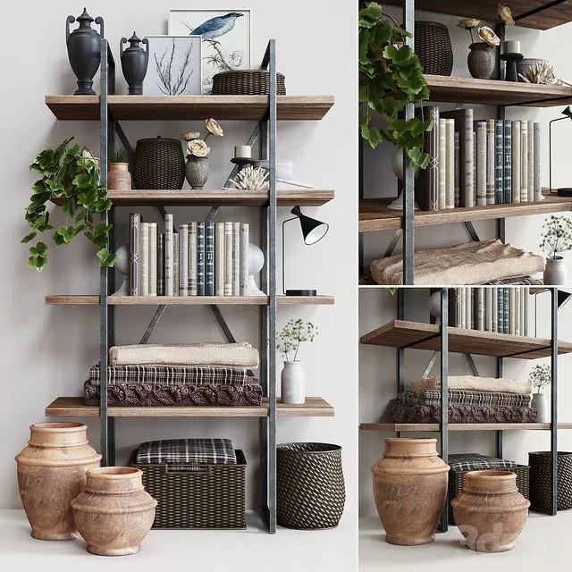 Rack Pottery Barn HOUSTON BOOKCASE 3dsMax Model